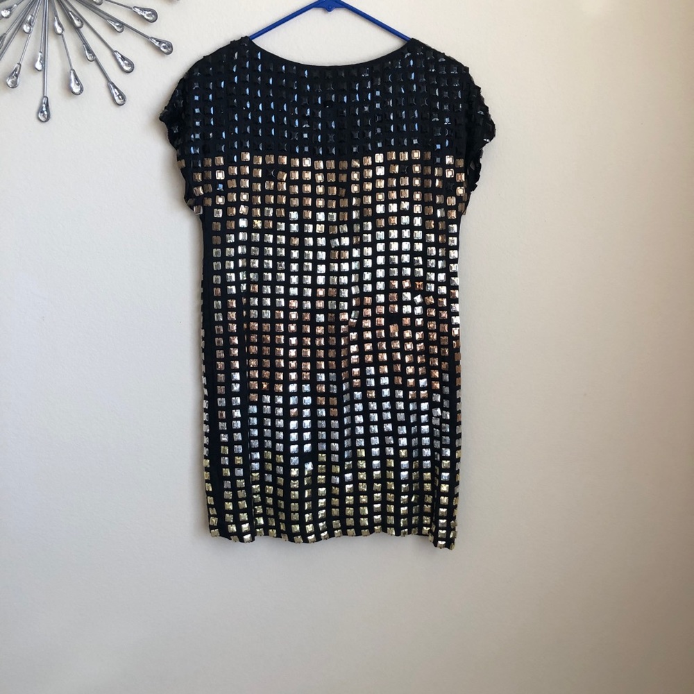 STUNNING FRENCH CONNECTION METALLIC DRESS SIZE 6